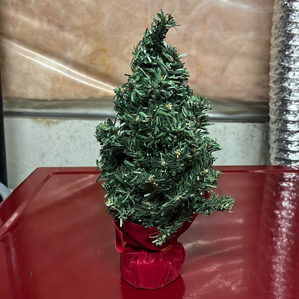 Small Artificial Christmas Tree 11” Holiday Home Decor Evergreen Tabletop